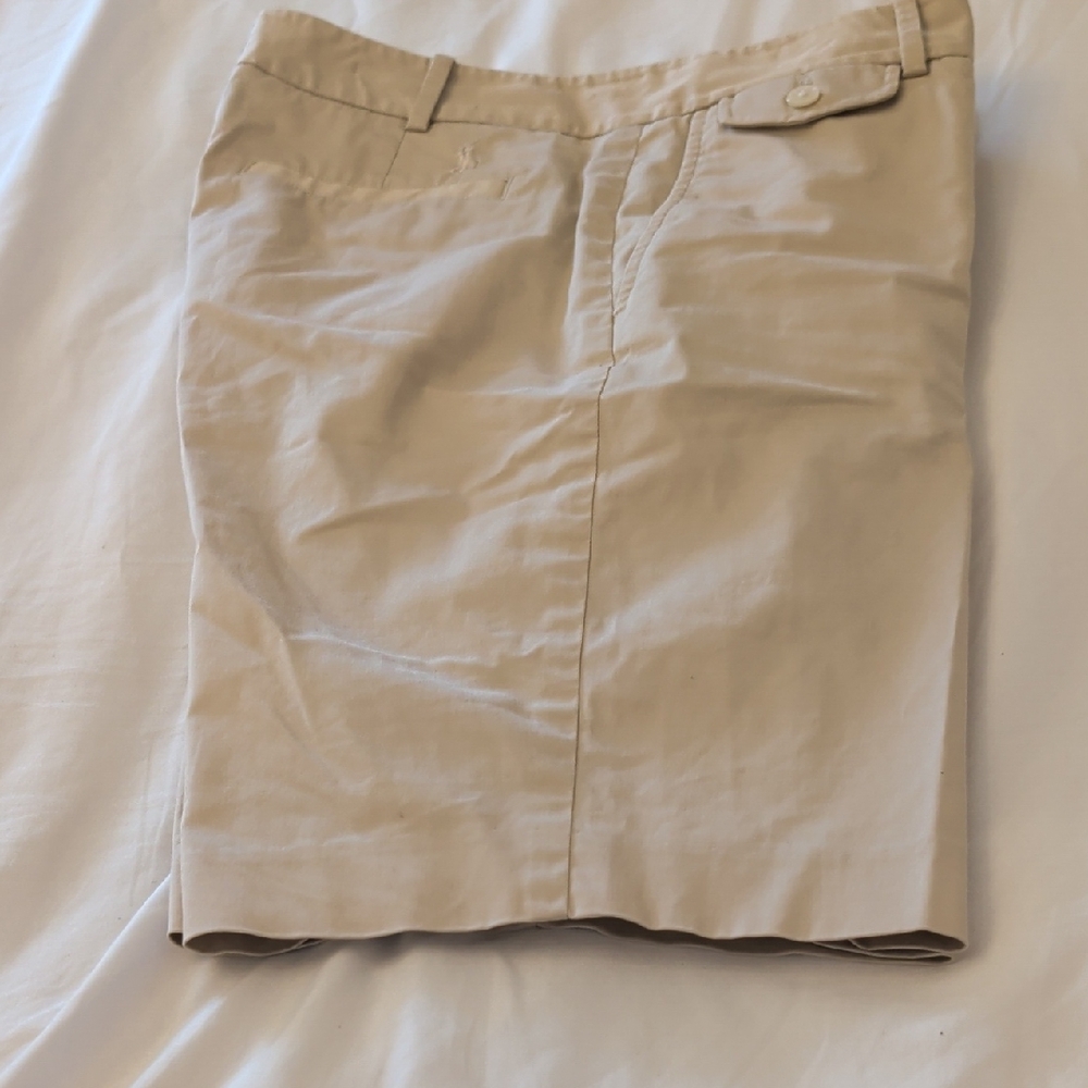Ralph Lauren Classic Golf Fit Shorts in Cream